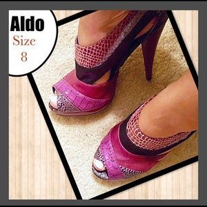 Aldo Croc/snakeskin looking Berry Shades